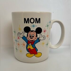 Vtg Disney World Mom Coffee Mug Mickey Mouse Fireworks Epcot Castle Ferry